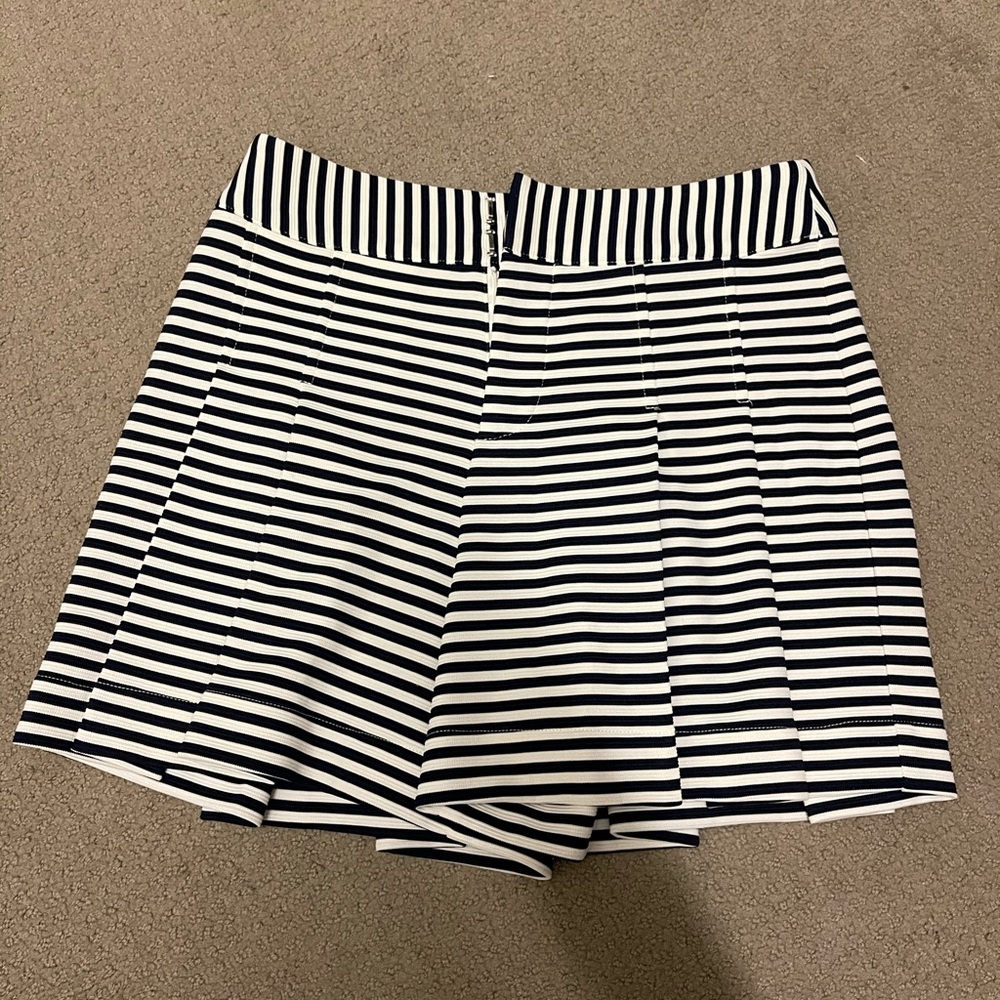women’s pleated striped shorts by Julie Brown NYC